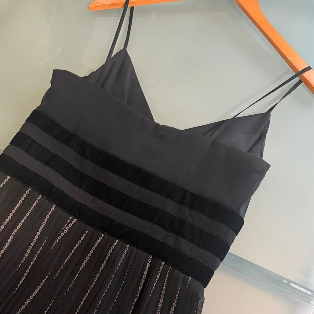Ann Taylor Slip Dress Ann Taylor Loft Pleated Midi Slip Dress Size 8 NEW